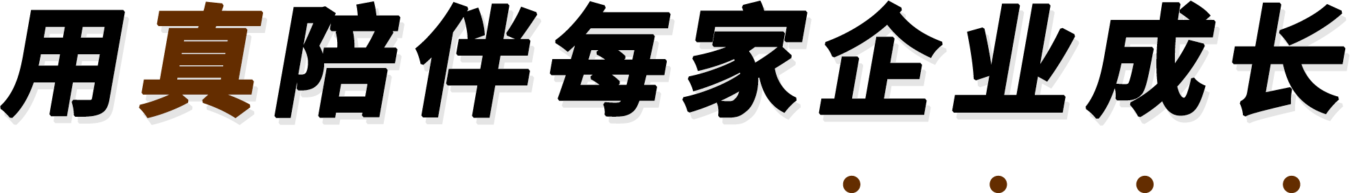 用真陪伴每家企业成长